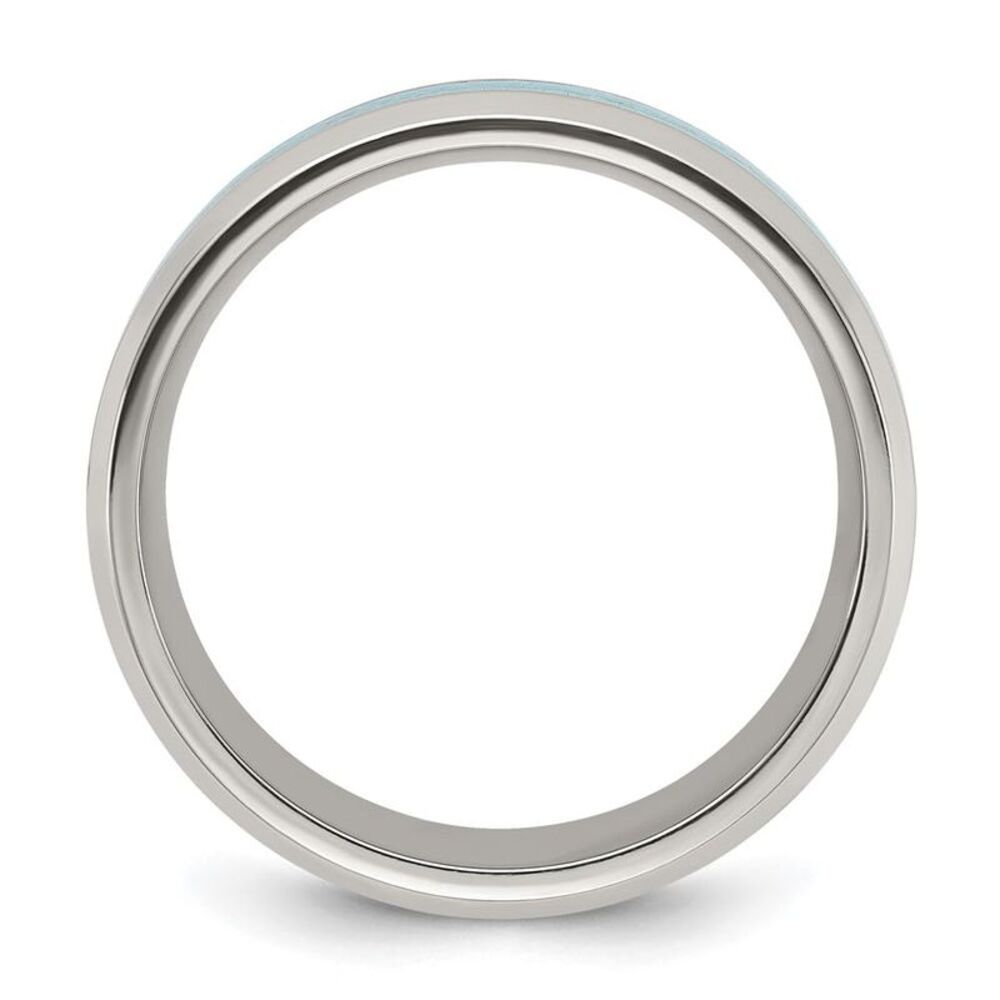 Kazi Luxury Chisel Titanium Polished With Turquoi… - image 8